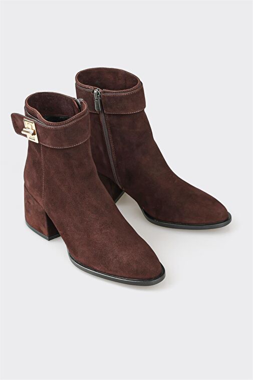 Elle Elle Belirsiz Kahve Deri Kadın Günlük Bot | Boyner Belirsiz - 3. görsel