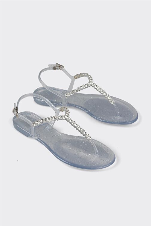 Beyaz Kadın Sandalet - Görsel 3