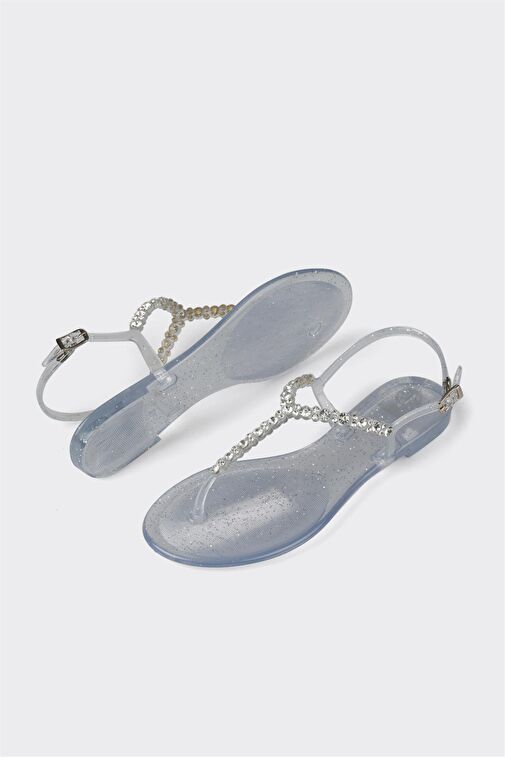 Beyaz Kadın Sandalet - Görsel 4