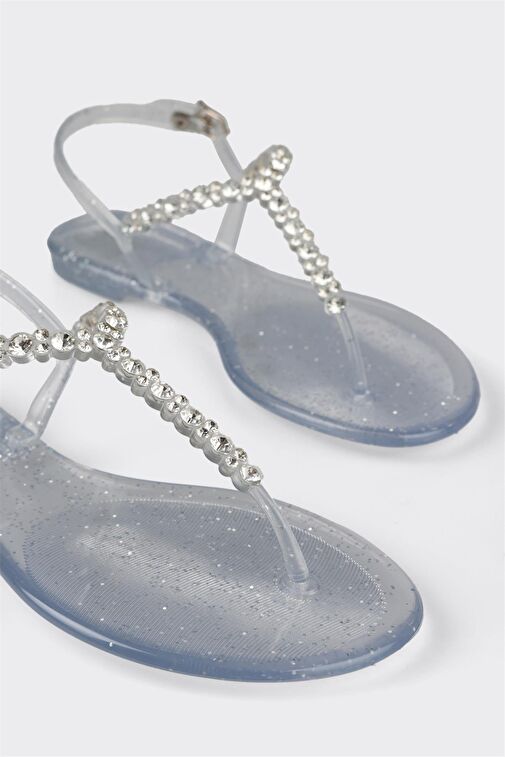 Beyaz Kadın Sandalet - Görsel 6