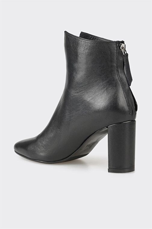 Siyah Kadın Klasik Yüksek Topuk Bot - Görsel 3
