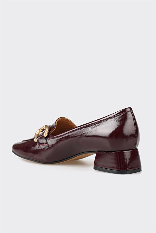 Elle Siyah Kadın Rugan Topuklu Ayakkabı ZUVAN - Görsel 4