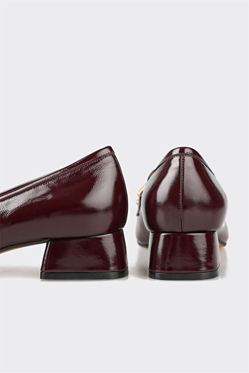 Elle Siyah Kadın Rugan Topuklu Ayakkabı ZUVAN - Görsel 5