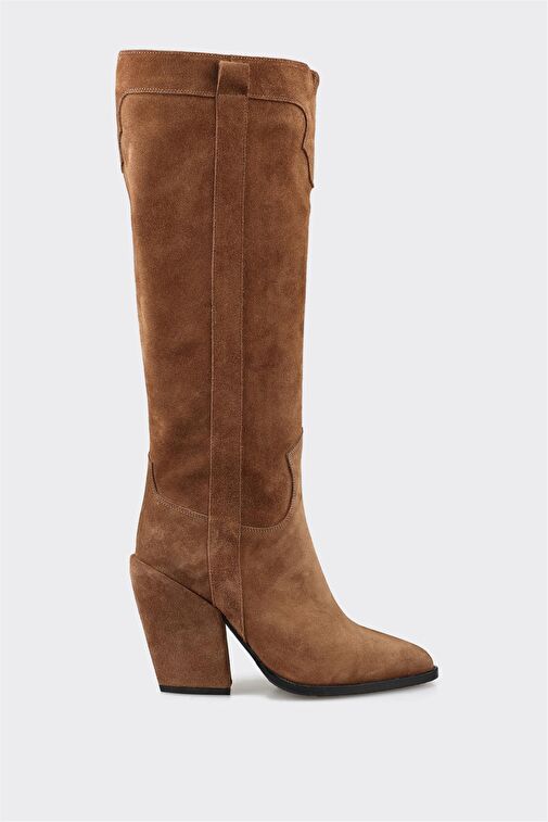 Elle Elle Taba Deri Kadın Çizme Bot | Boyner Taba - 2. görsel