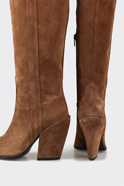 Elle Elle Taba Deri Kadın Çizme Bot | Boyner Taba - 5. görsel