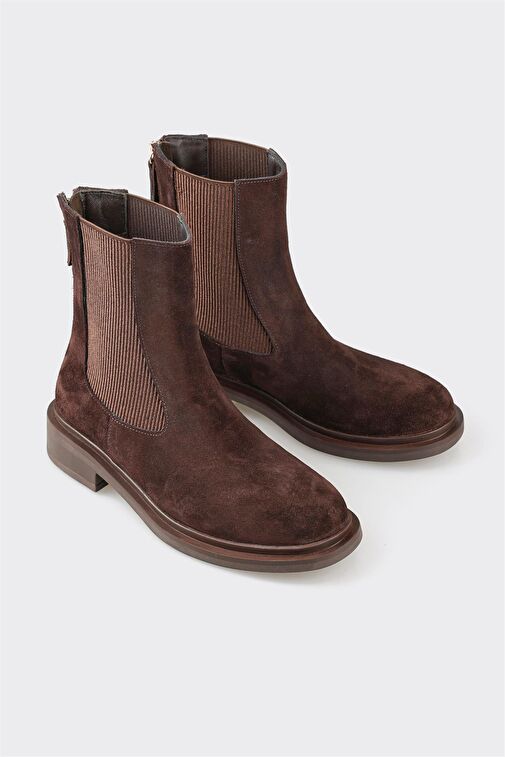 Kahve Deri Kadın Günlük Bot - Görsel 3