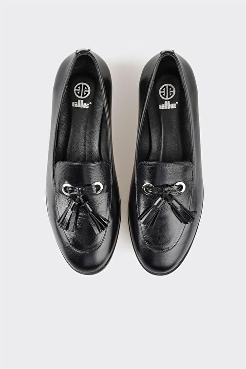 Elle Elle Siyah Kadın Deri Loafer ICAYED | Boyner Siyah - 5. görsel