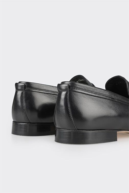 Elle Siyah Erkek Deri Günlük Ayakkabı ALONI - Görsel 6