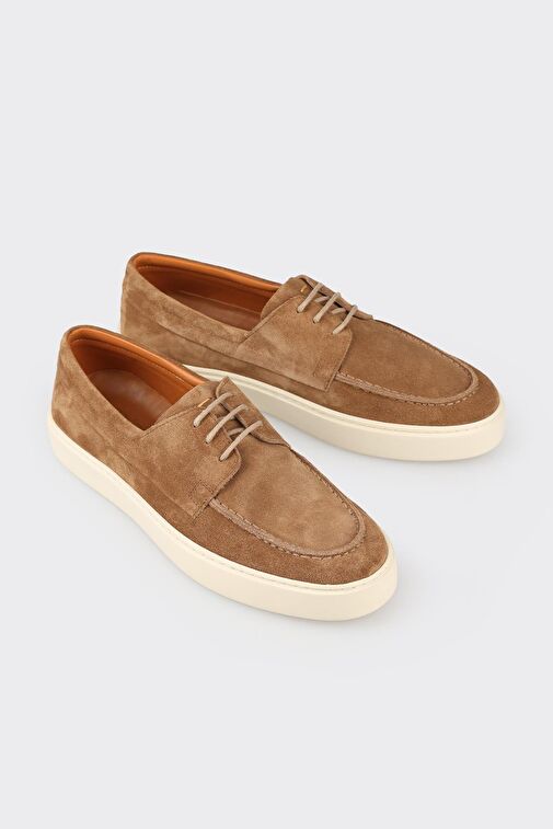 Taba Deri Erkek Günlük Ayakkabı - Görsel 3