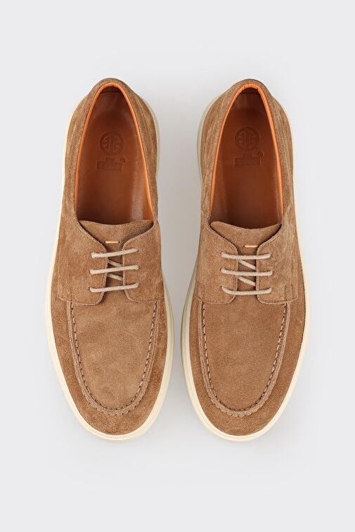 Taba Deri Erkek Günlük Ayakkabı - Görsel 5