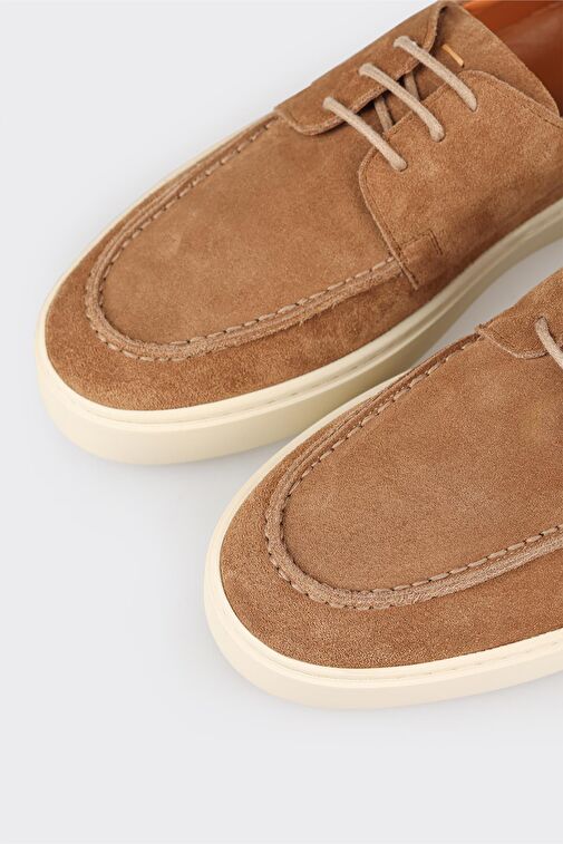 Taba Deri Erkek Günlük Ayakkabı - Görsel 6