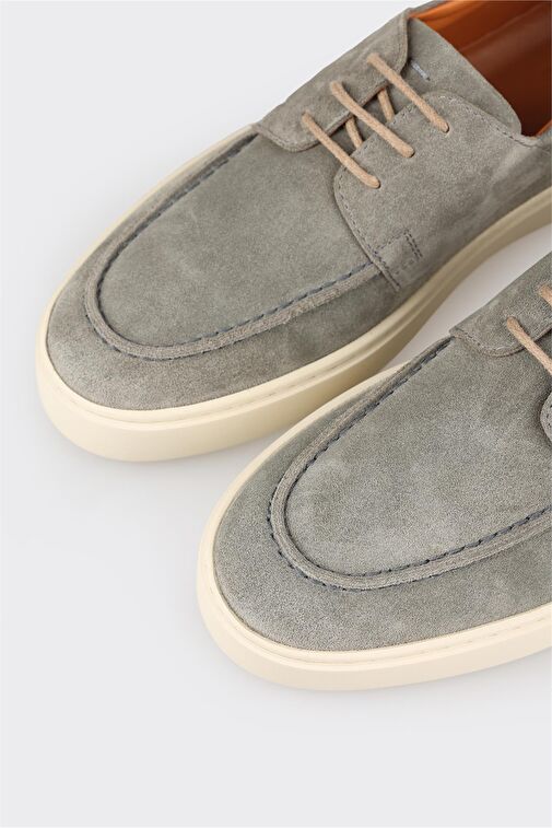 Yeşil Deri Erkek Günlük Ayakkabı - Görsel 6