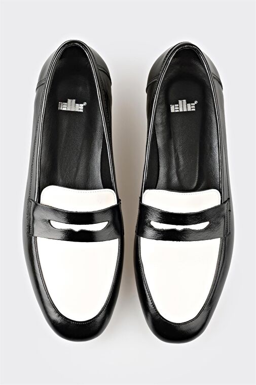 Siyah Deri Kadın Günlük Ayakkabı - Görsel 5