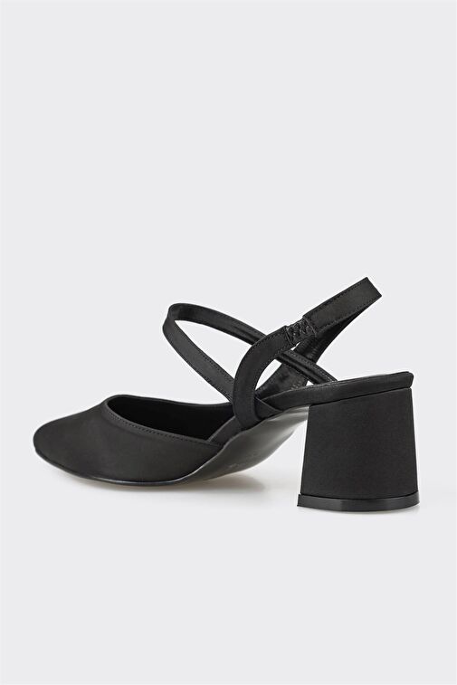 Siyah Kadın Topuklu Ayakkabı - Görsel 3
