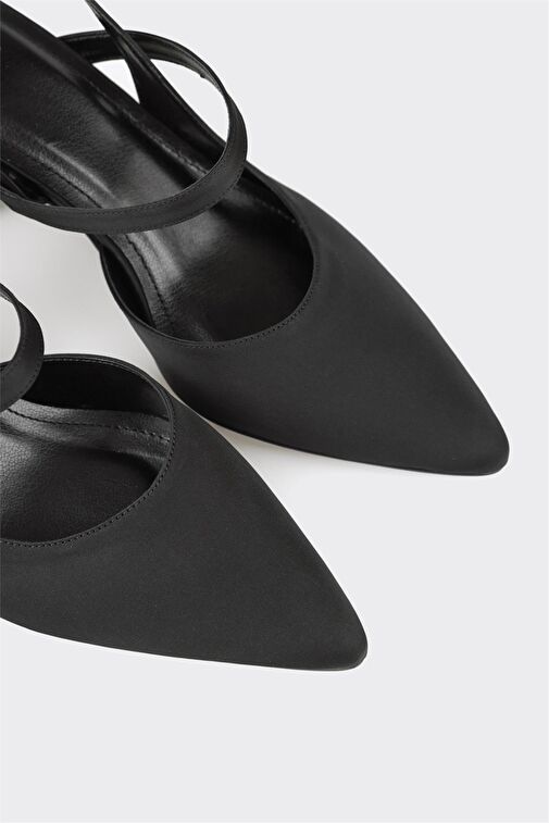 Siyah Kadın Topuklu Ayakkabı - Görsel 5