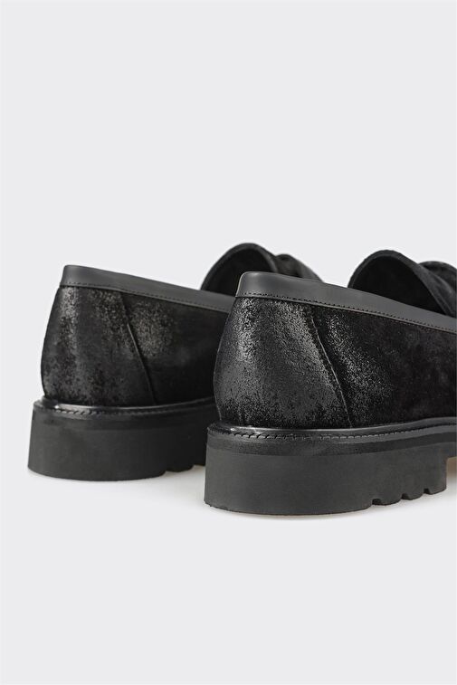 Elle Siyah Erkek Süet Günlük Ayakkabı ULIDAN - Görsel 5