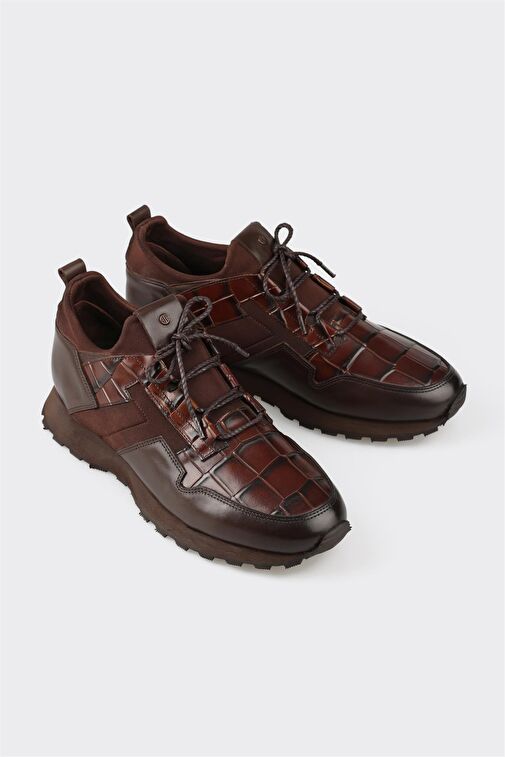 Elle Siyah Erkek Deri Günlük Ayakkabı MARCIN-3 - Görsel 3