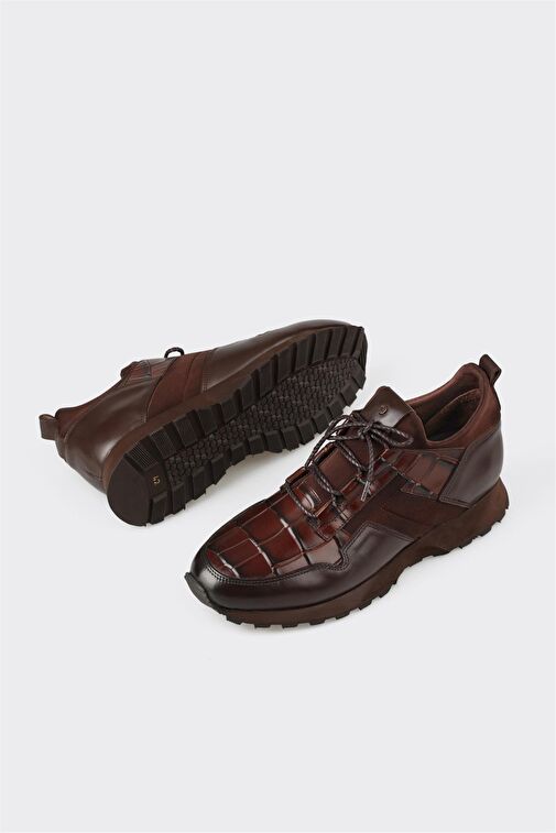 Elle Siyah Erkek Deri Günlük Ayakkabı MARCIN-3 - Görsel 4