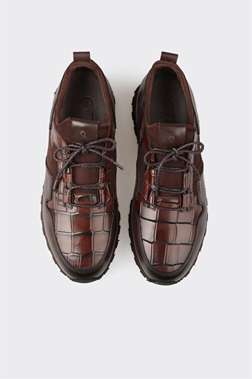 Elle Siyah Erkek Deri Günlük Ayakkabı MARCIN-3 - Görsel 5