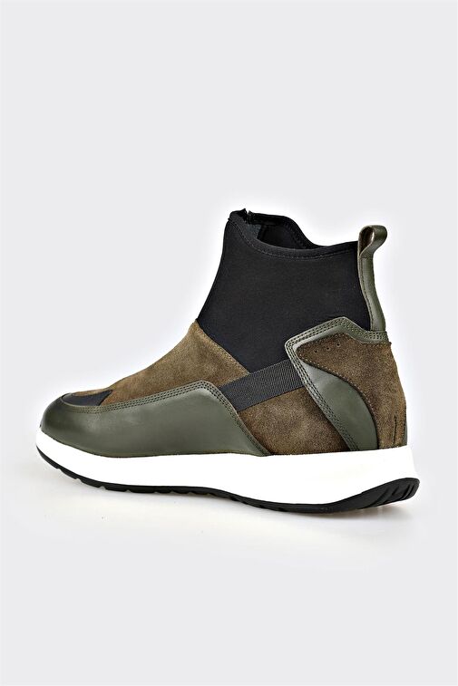 Haki Deri Erkek Spor Ayakkabı - Görsel 4