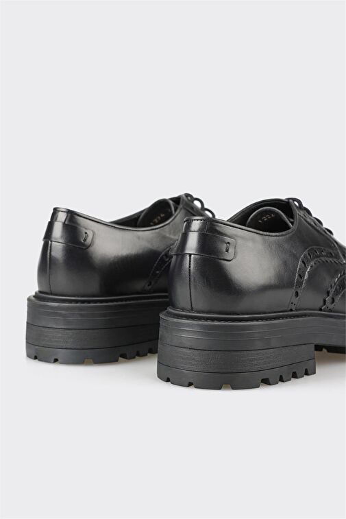 Elle Elle Siyah Deri Erkek Günlük Ayakkabı Klasik Ayakkabı | Boyner Siyah - 6. görsel