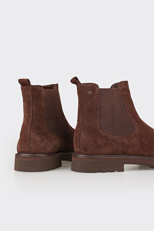 Kahve Deri Erkek Günlük Bot - Görsel 5