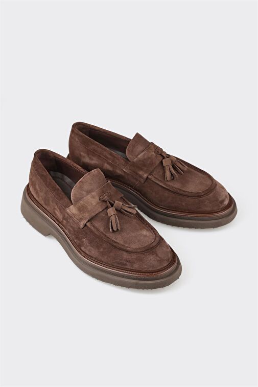 Kahve Deri Erkek Günlük Ayakkabı - Görsel 3