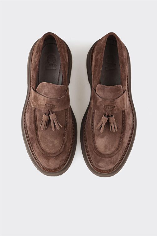 Kahve Deri Erkek Günlük Ayakkabı - Görsel 5