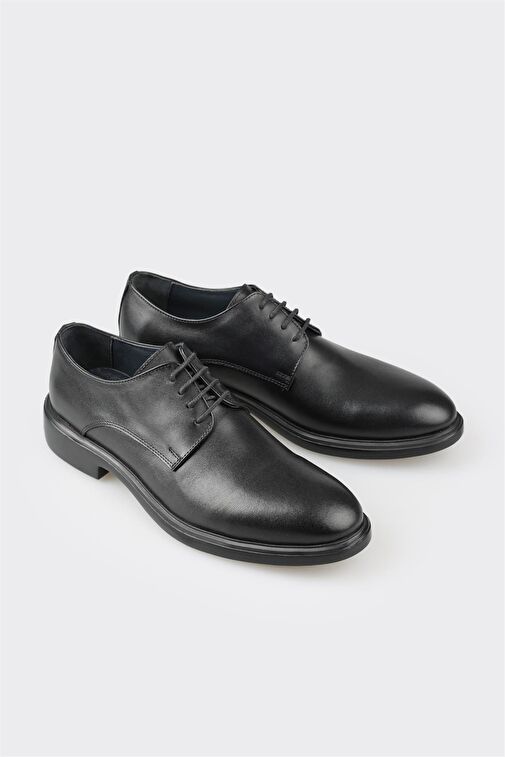 Elle Siyah Erkek Deri Klasik Ayakkabı LASING - Görsel 3