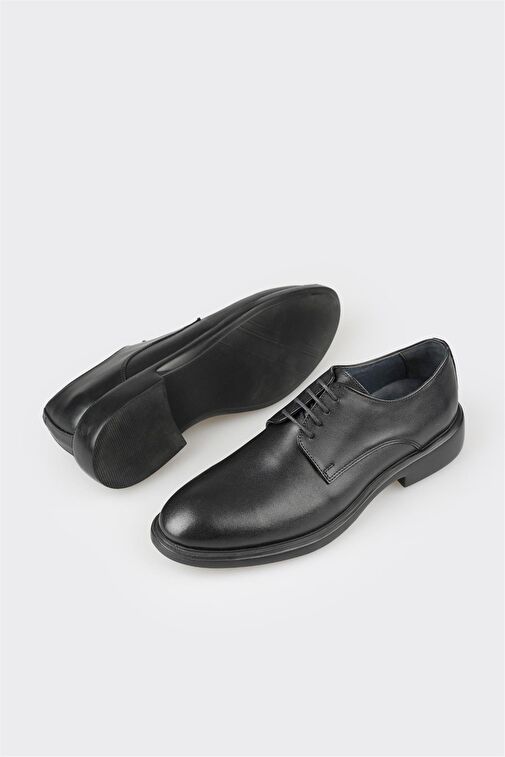 Elle Siyah Erkek Deri Klasik Ayakkabı LASING - Görsel 4