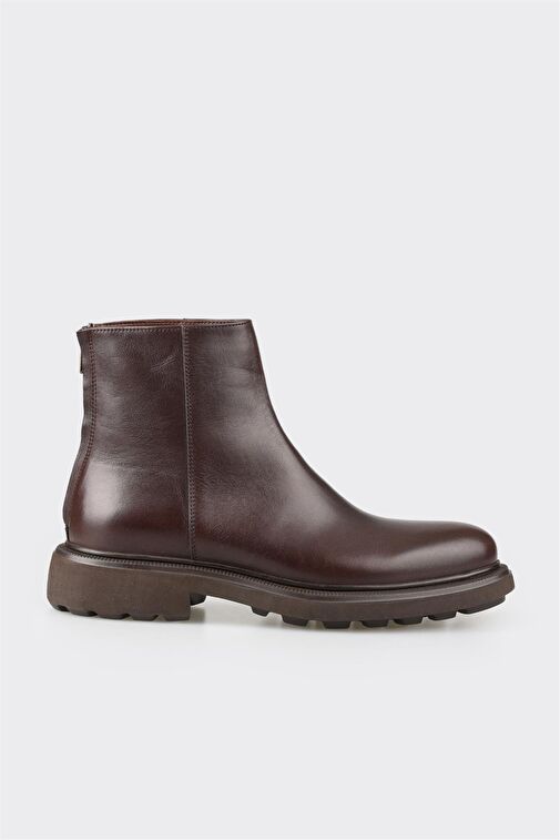 Kahve Deri Erkek Günlük Bot - Görsel 2