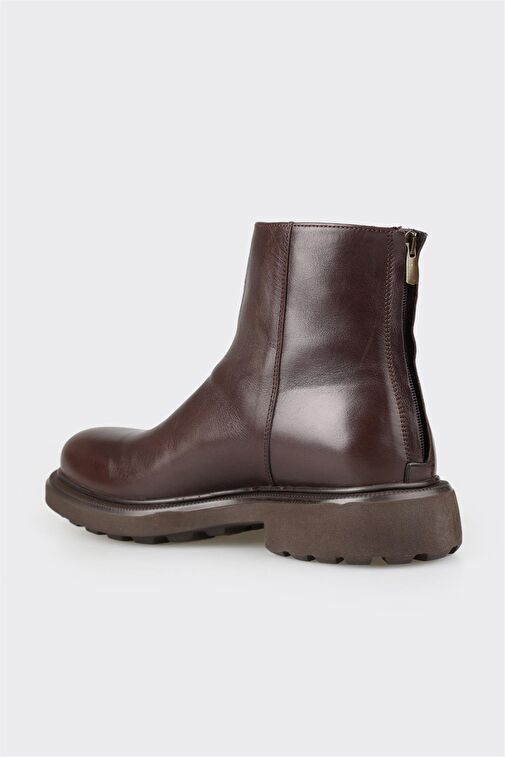 Kahve Deri Erkek Günlük Bot - Görsel 3