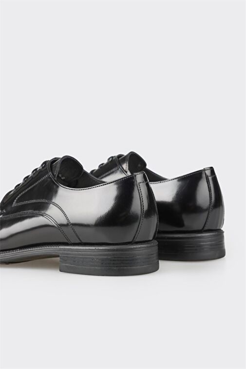 Elle Siyah Erkek Deri Klasik Ayakkabı AVUXO - Görsel 6