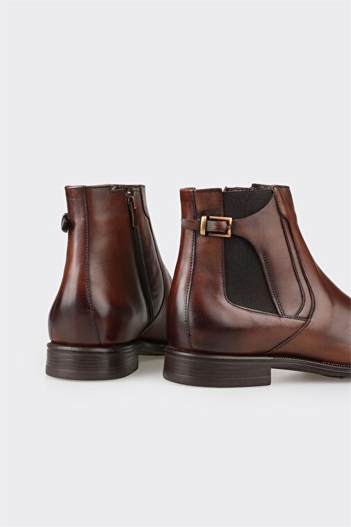 Kahve Deri Erkek Klasik Bot - Görsel 5