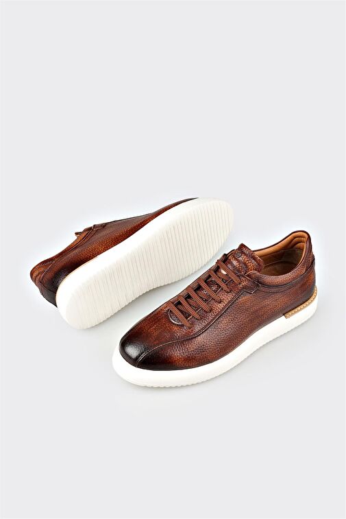 Taba Deri Erkek Günlük Ayakkabı - Görsel 4