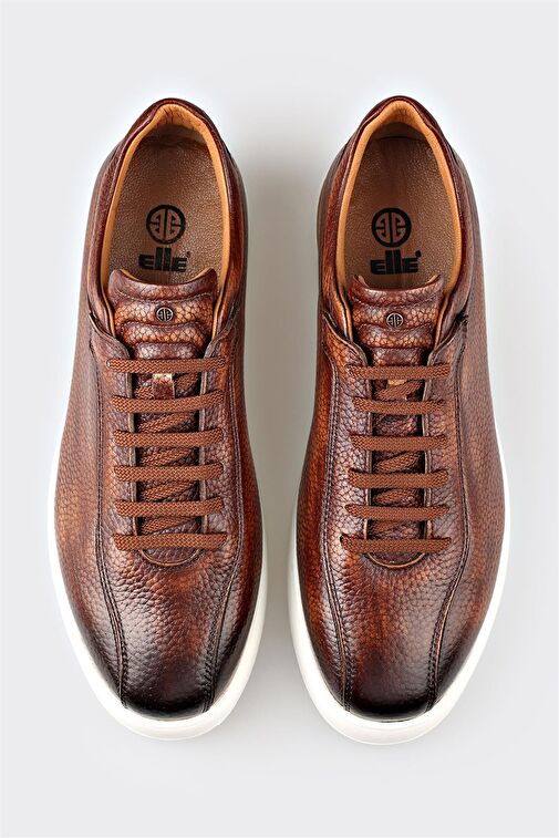 Taba Deri Erkek Günlük Ayakkabı - Görsel 5