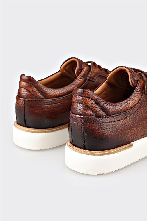 Taba Deri Erkek Günlük Ayakkabı - Görsel 6