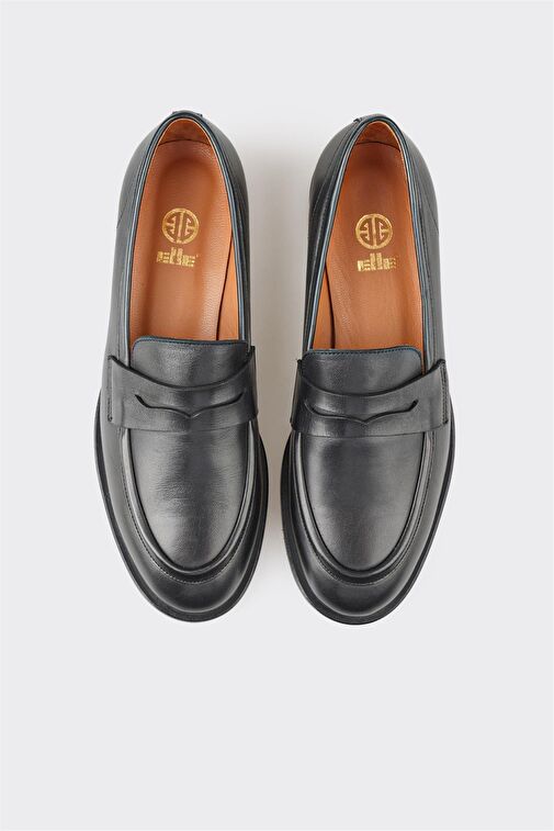 Elle Elle Siyah Deri Kadın Günlük Ayakkabı Klasik Ayakkabı | Boyner Siyah - 5. görsel