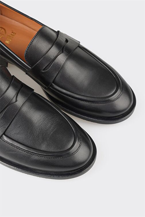 Elle Elle Siyah Deri Kadın Günlük Ayakkabı Klasik Ayakkabı | Boyner Siyah - 6. görsel