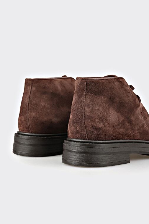 Kahve Deri Erkek Günlük Bot - Görsel 5