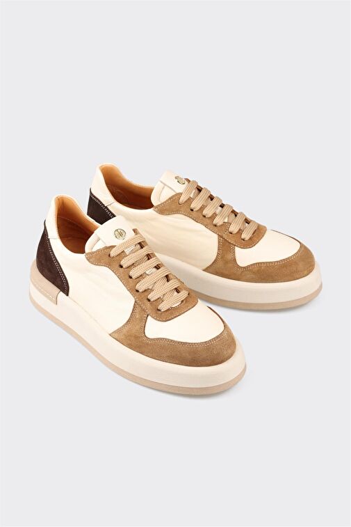 Naturel Deri Kadın Spor Ayakkabı - Görsel 3