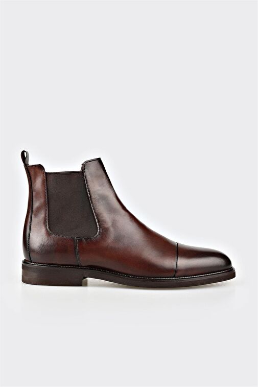 Kahve Deri Erkek Klasik Bot - Görsel 2