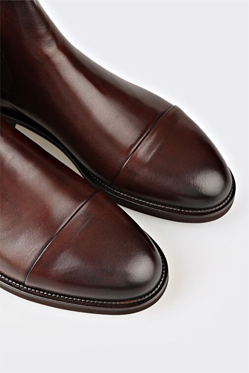 Kahve Deri Erkek Klasik Bot - Görsel 5