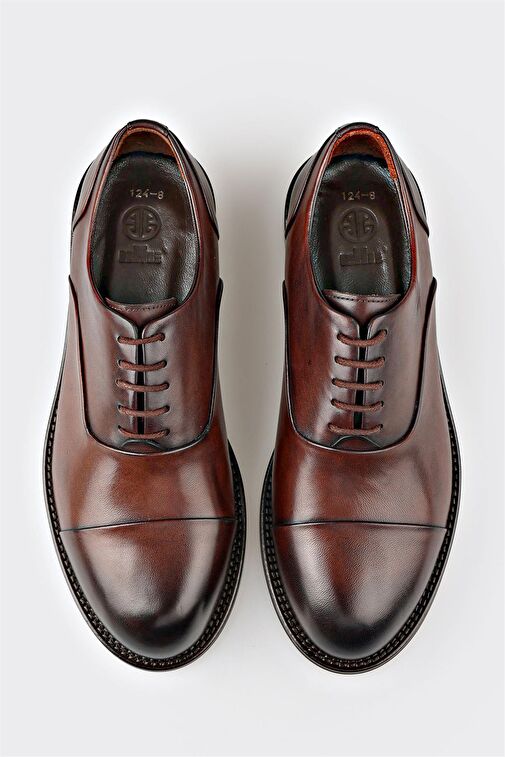 Kahve Deri Erkek Klasik Ayakkabı - Görsel 5