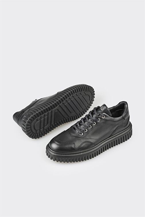 Elle Elle Siyah Deri Erkek Spor Ayakkabı Sneaker | Boyner Siyah - 2. görsel
