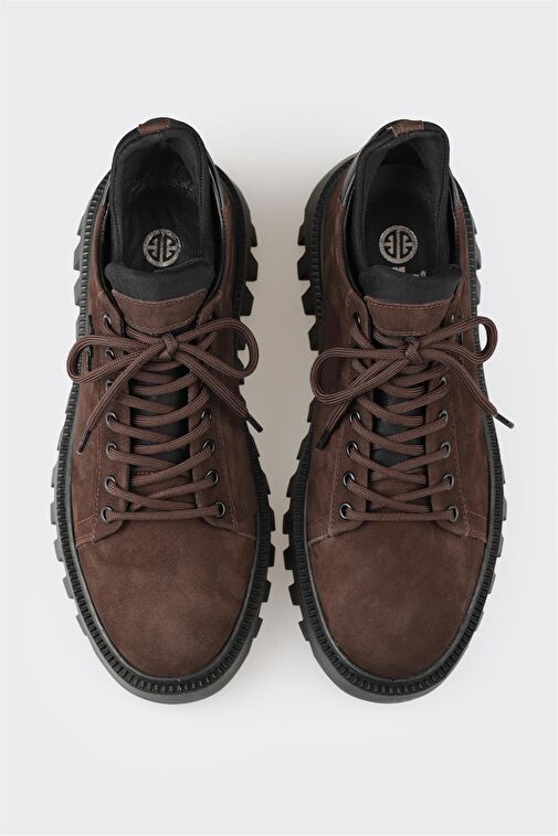 Kahve Deri Erkek Spor Ayakkabı - Görsel 2