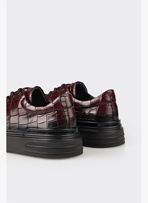 Elle Elle Bordo Deri Erkek Spor Ayakkabı Sneaker | Boyner Bordo - 11. görsel