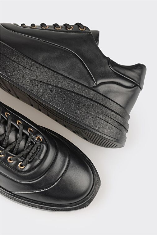 Elle Siyah Erkek Deri Sneaker UKOW - Görsel 6