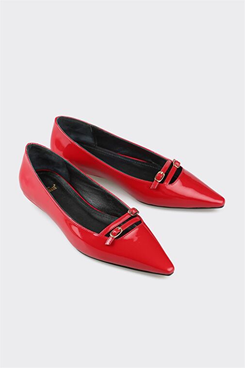 Kırmızı Kadın Günlük Ayakkabı - Görsel 3