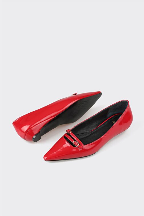 Kırmızı Kadın Günlük Ayakkabı - Görsel 4